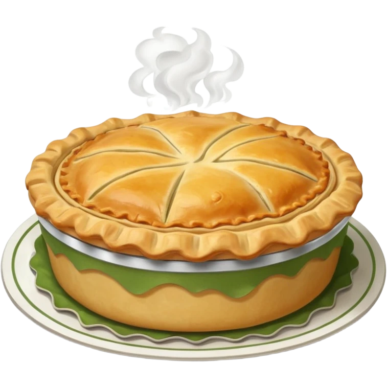 chicken pie emoji