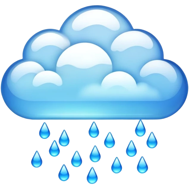 Cloud computing with data floating above emoji