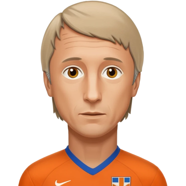 Йохан Кройф в форме сборной Голландии 1974 года booblehead emoji