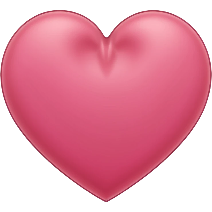 Thin reddish-pink Hollow Heart thinly  outline lines emoji