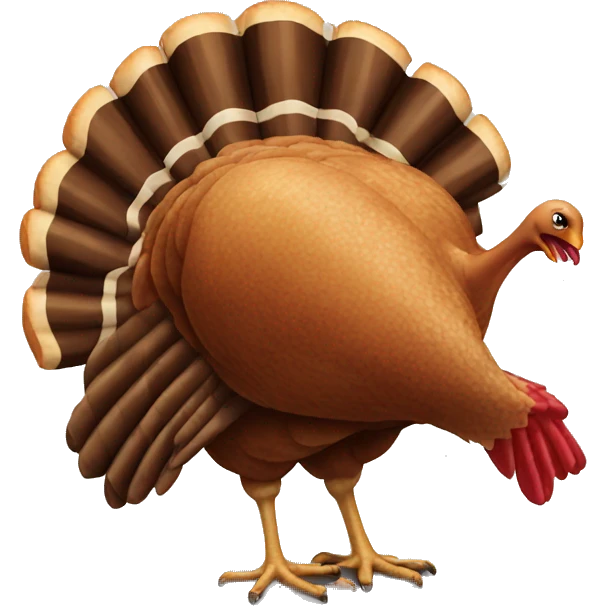 Half eaten turkey emoji