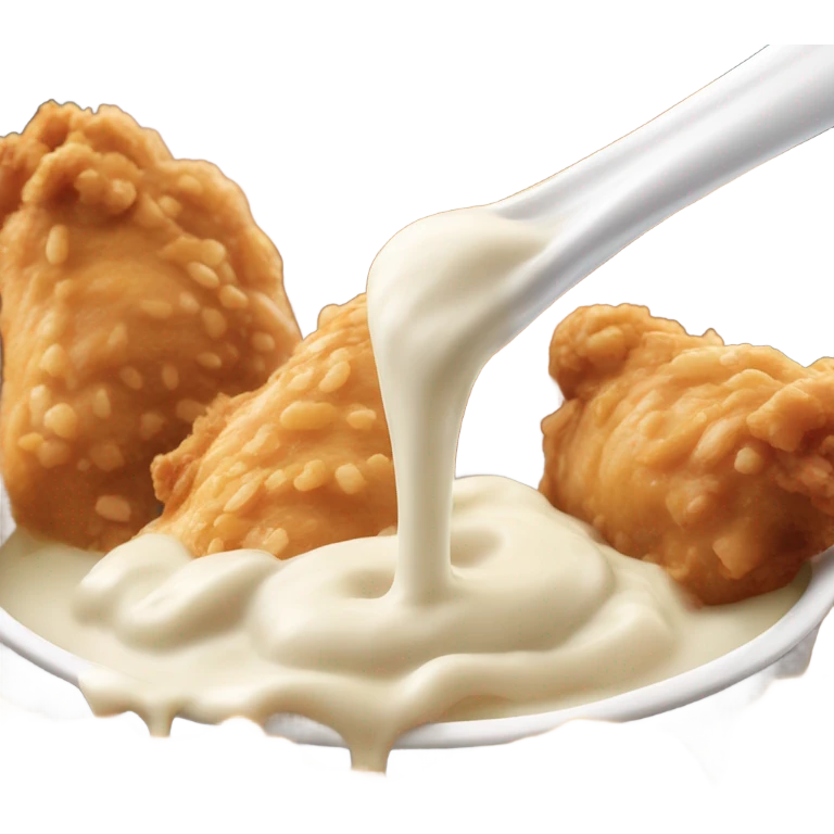 raising cane's chicken dipping into sauce emoji