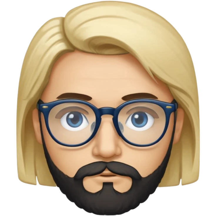 Quiero a un profesor de inglés que sea blanco con el pelo negro y corto que tenga barba pero no muy larga que tenga gafas con los ojos negros que esté fuerte y que al lado tenga a una chica rubia con los ojos azules y guapa emoji