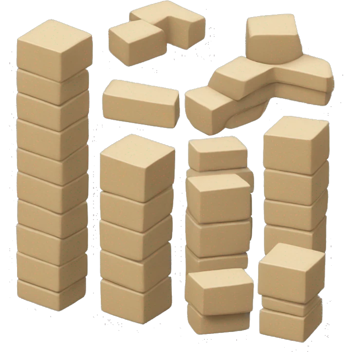 Toy  building blocks  emoji