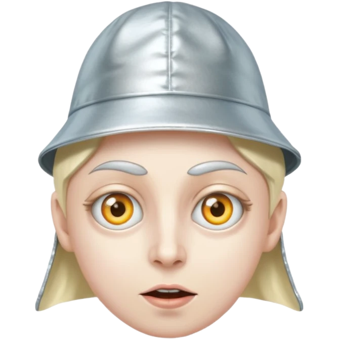 foil hat crazy eye emoji