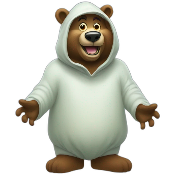 yogi bear ghost emoji
