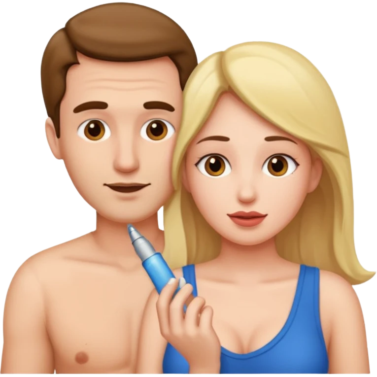 couple fucking in a bed man is putting penis in woman emoji