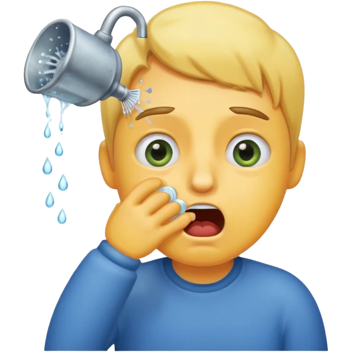 Make a person burping emoji