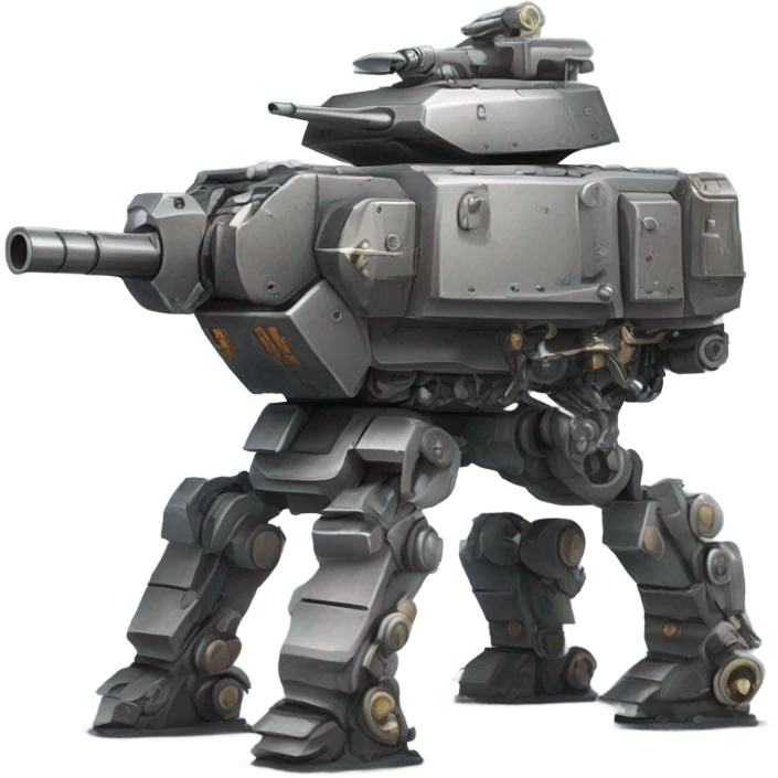 War machine with a shoulder gun emoji