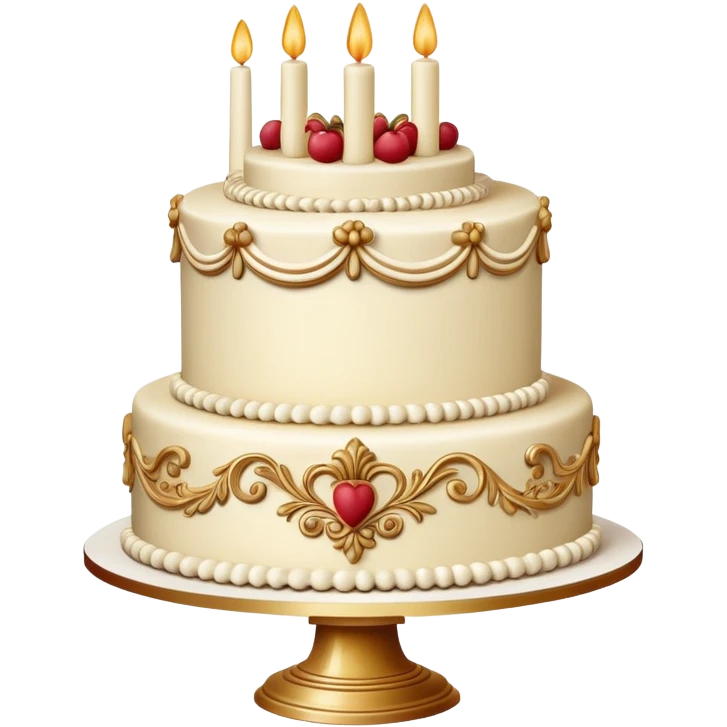 Vintage Cake Lambeth Decoration emoji