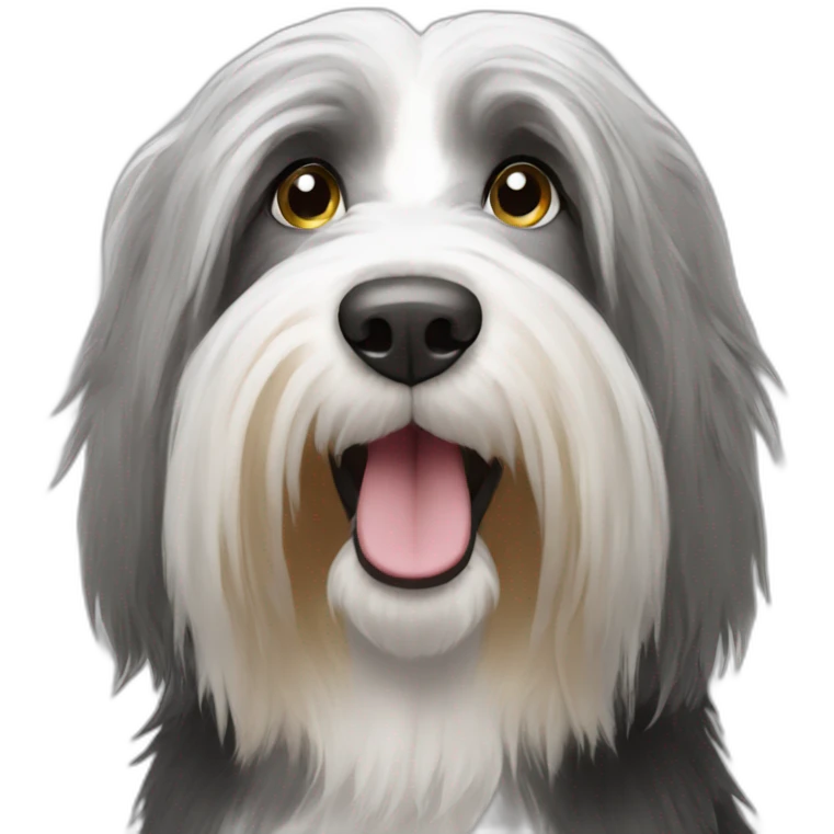 Bearded collie emoji