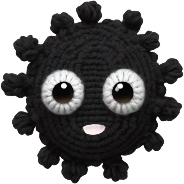 Crochet soot sprite  emoji