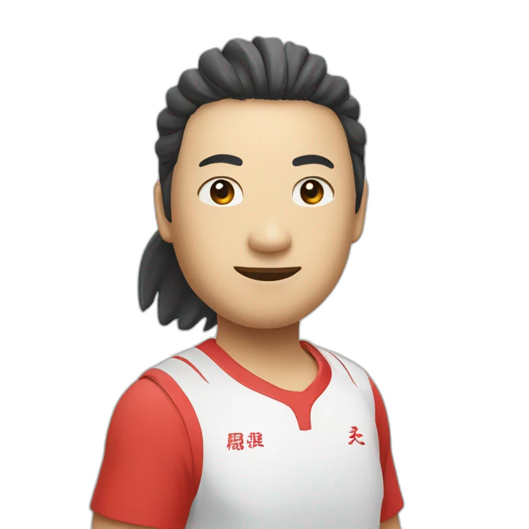 Chinese Pickleball player emoji