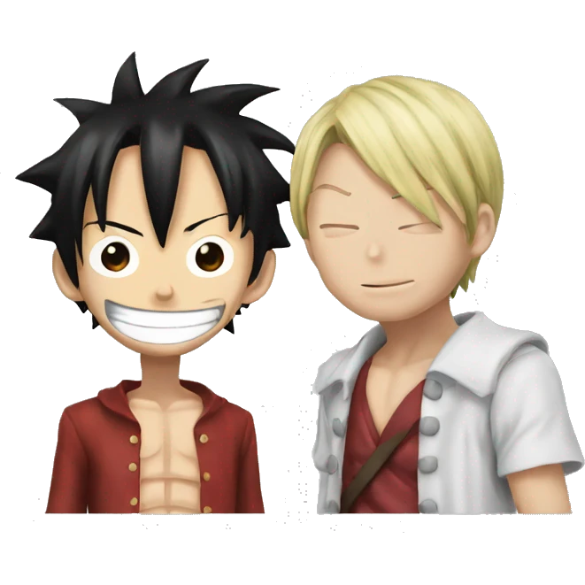 Luffy with shanks emoji