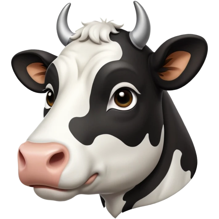 cinematic-noble-black-and-white-cow-portrait-emoji,-poised-and-regal,-with-a-large,-sturdy-build-and-a-striking,-well-groomed-coat-of-pure-black-accented-by-crisp-white-patches,-deep-set-soulful-brown-eyes,-simplified-yet-sharp-and-sophisticated emoji