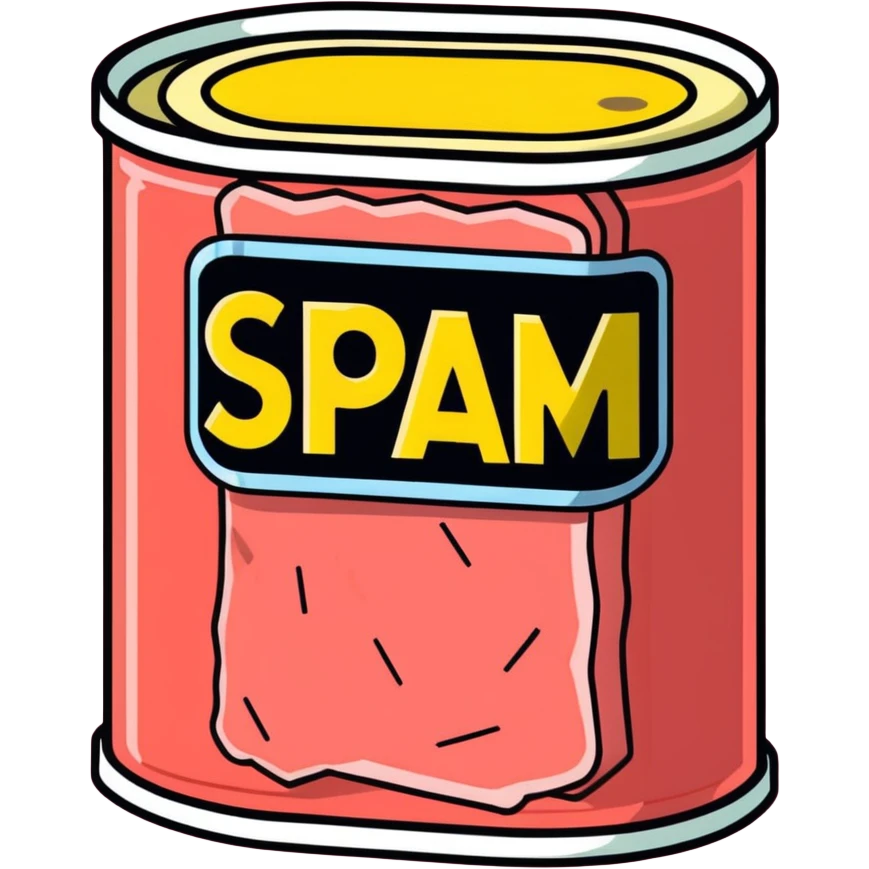 POP ART SPAM meat emoji