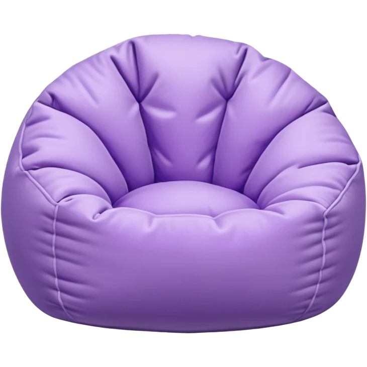 White beanbag with a light purple tint  emoji