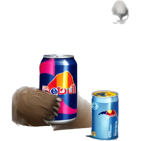 sloth with RedBull can and laptop emoji