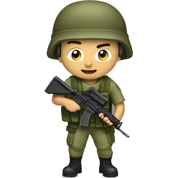 soldier fights terrorists emoji