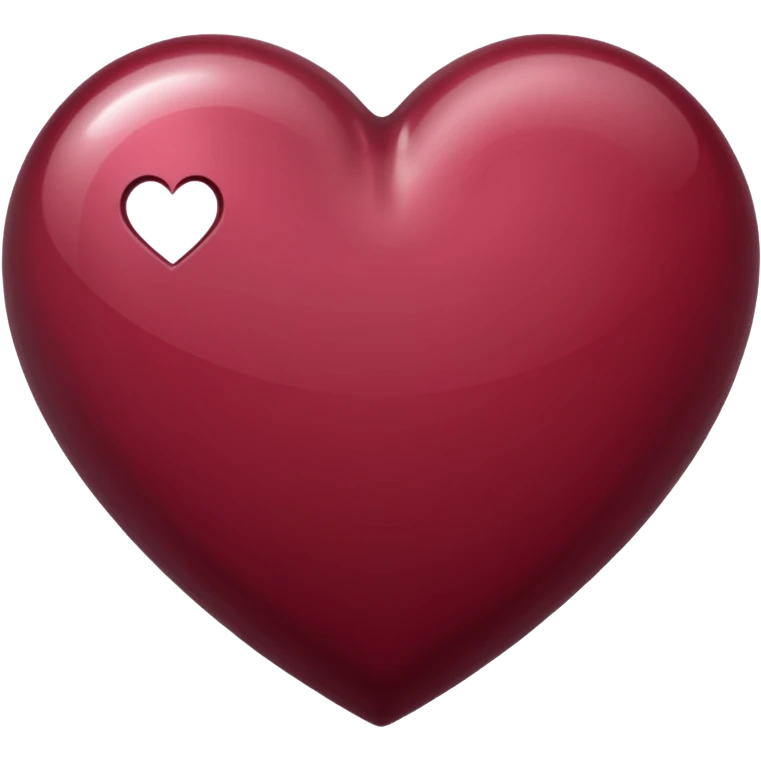 burgundy heart emoji