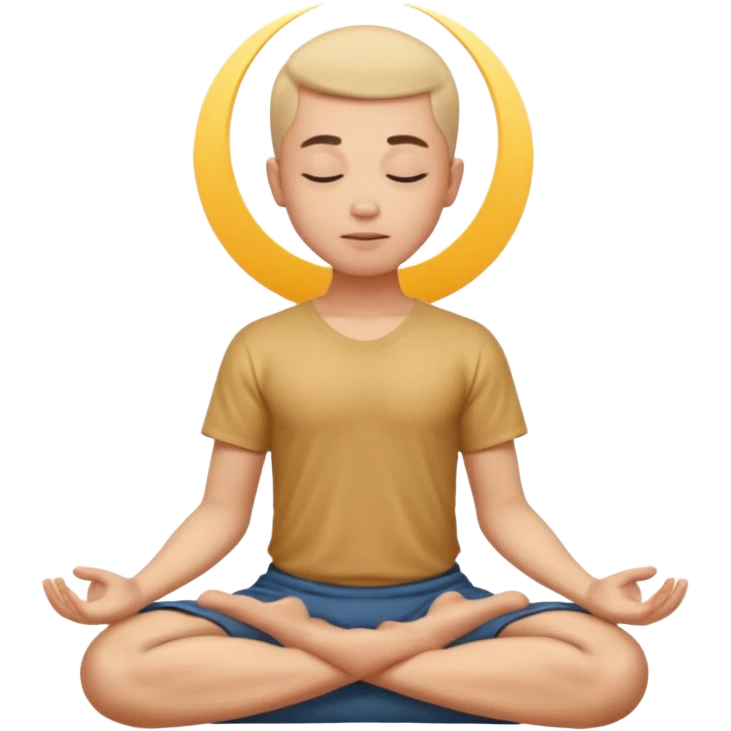 meditating emoji