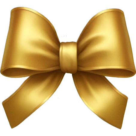 gold bow emoji