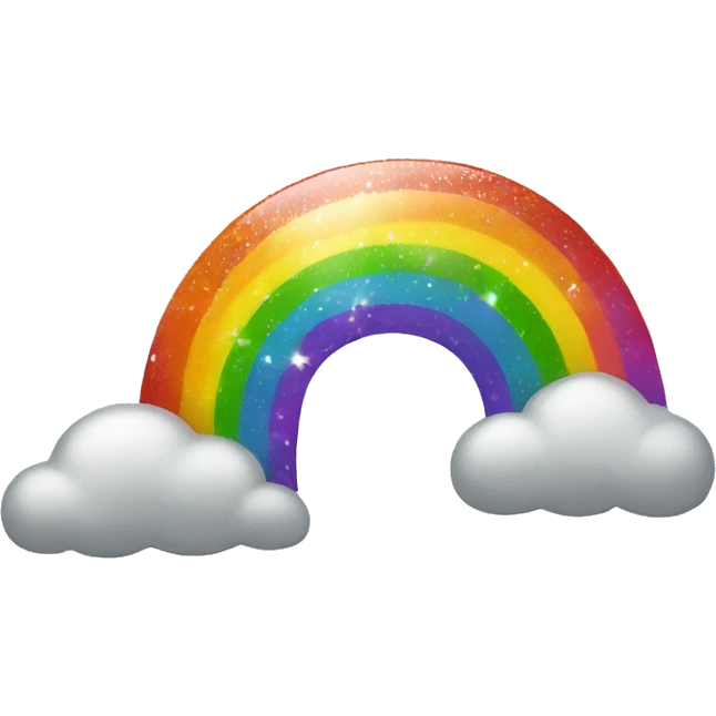 Rainbow with sparkles  emoji