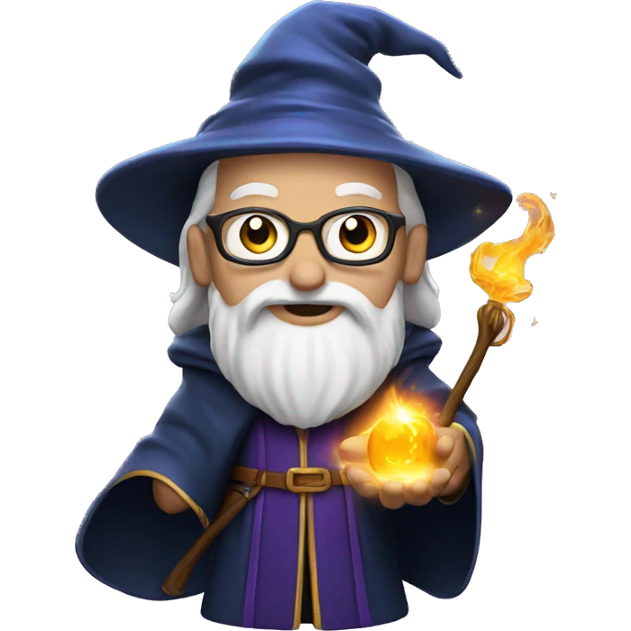 wizard casting magic emoji