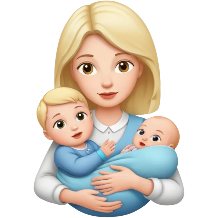 Lady holding a baby  emoji