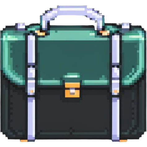 business briefcase with corporate documents emoji