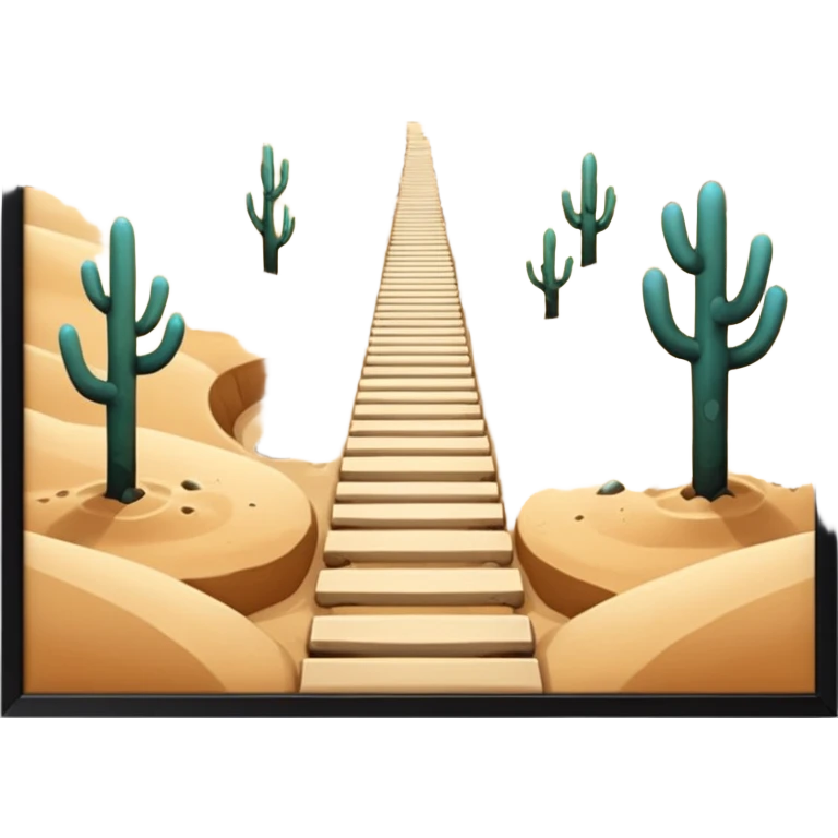 
the path to the holy spring, through the desert emoji