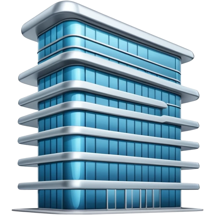 modern building with technological elements emoji
