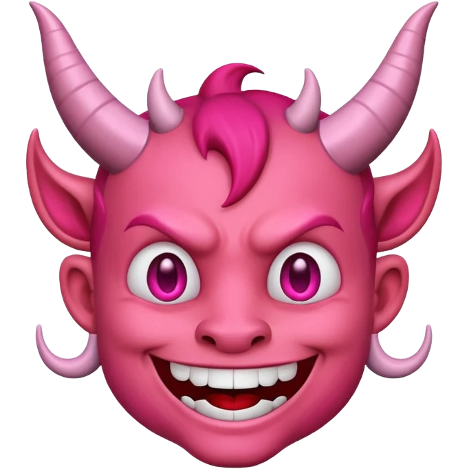 Devil emoji but pink 😈 emoji