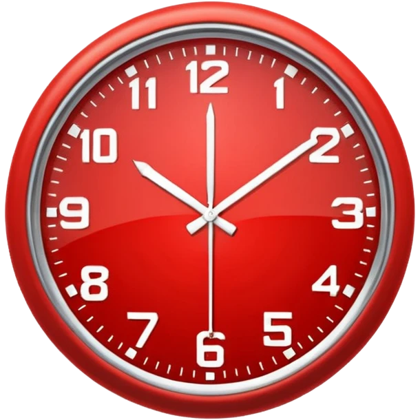 red clock emoji