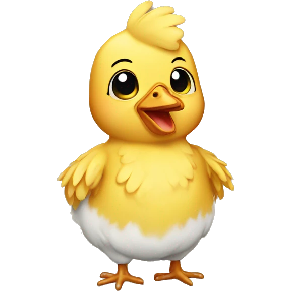 Baby chicken man emoji