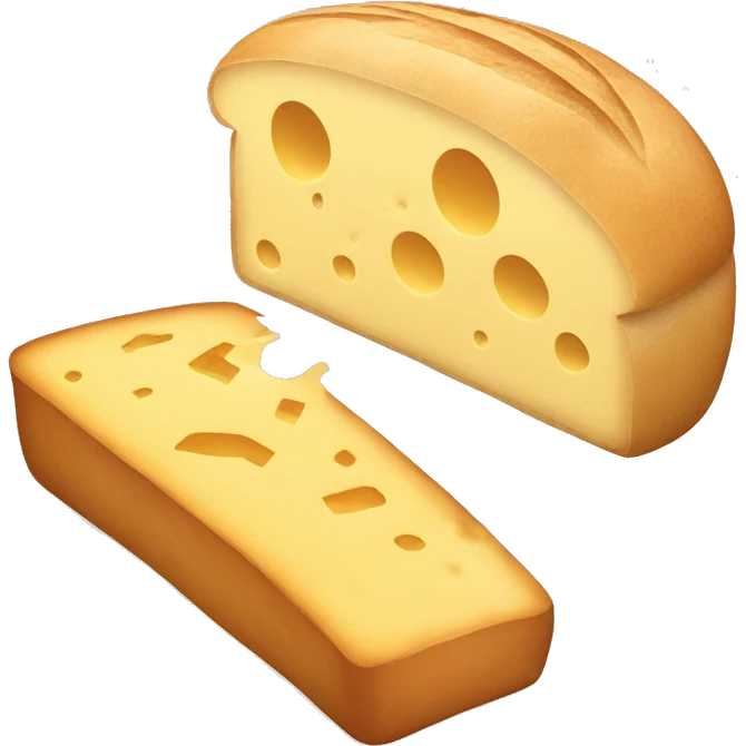 Bread with a slice of cheese emoji