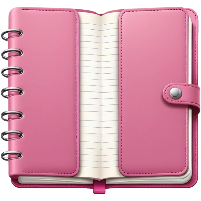 Pink planner emoji