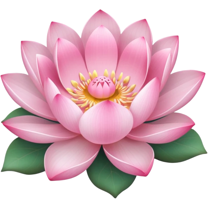 lotus flower with a pink bow emoji