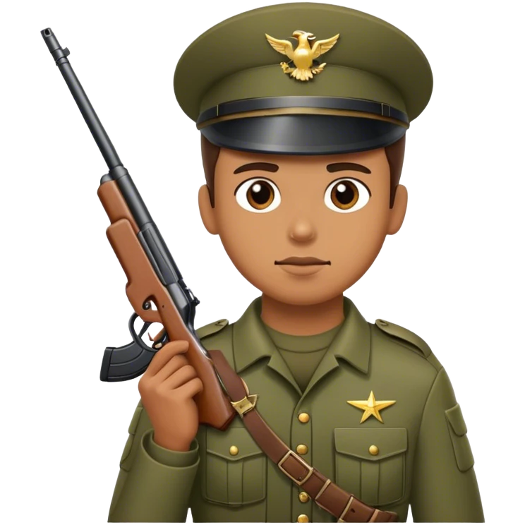 Solider with gun emoji