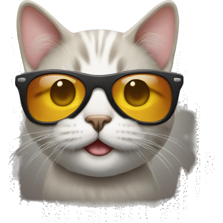 Cat with sunglasses emoji