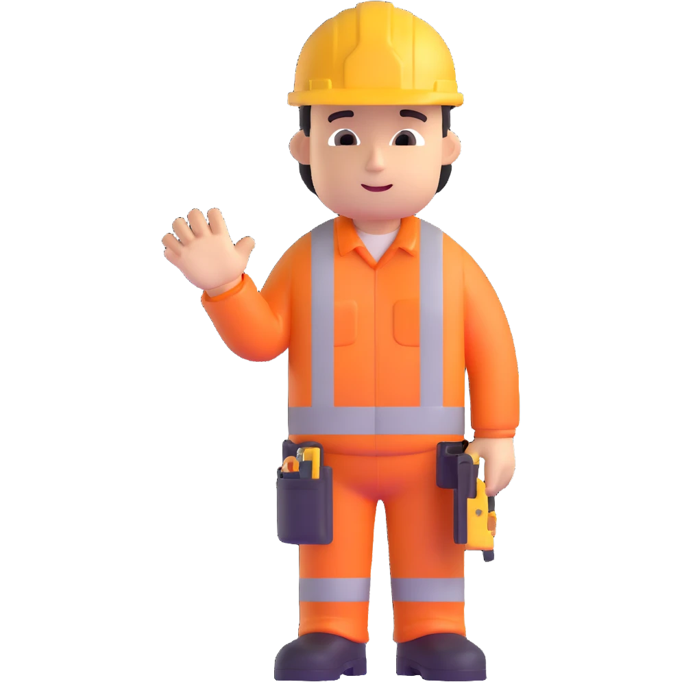 construction worker building himself emoji