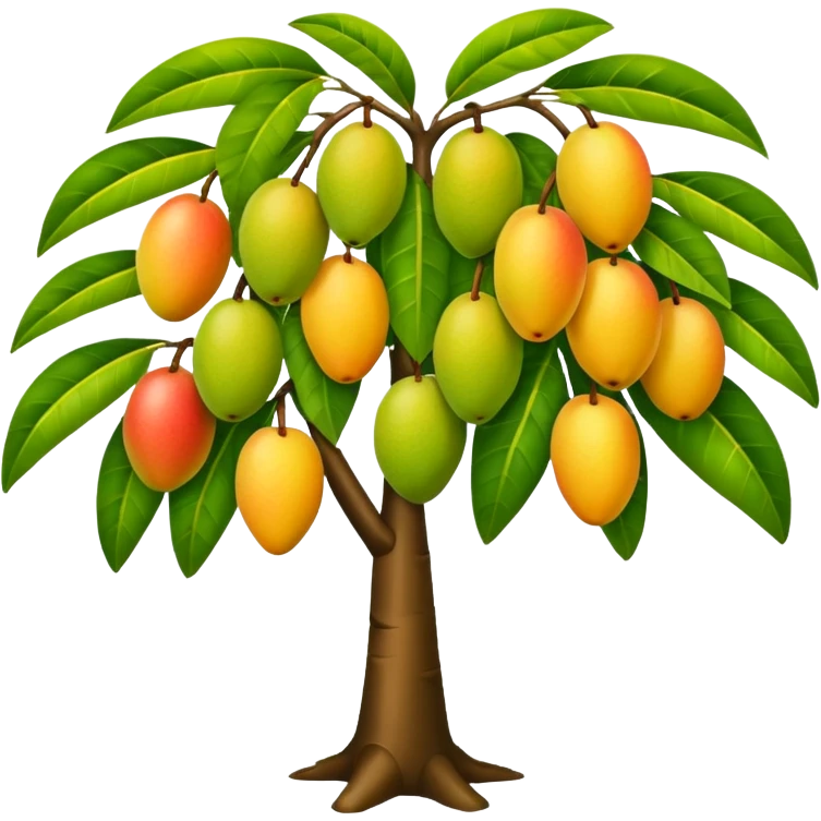 Mango tree, very less mangos. emoji