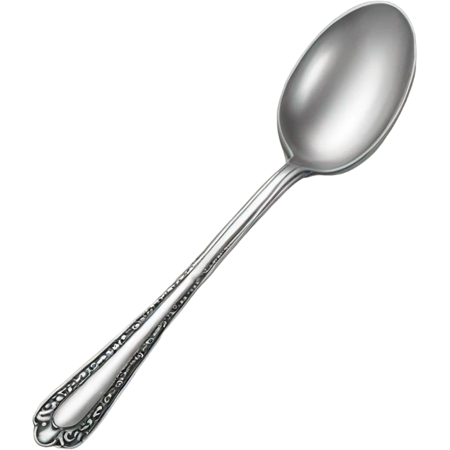 antique silver spoon emoji