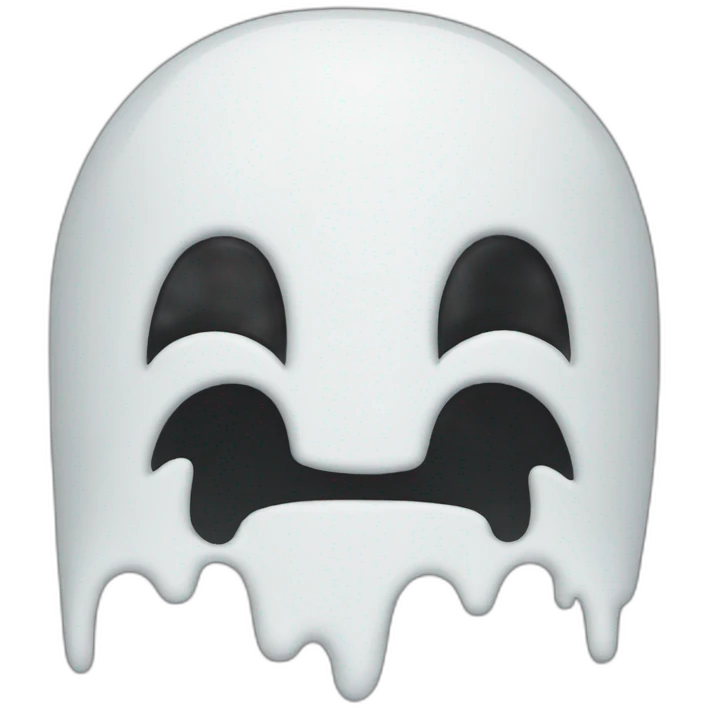 a pixel ghost emoji