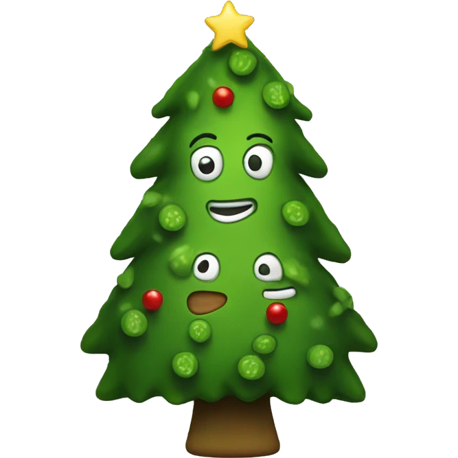 Pickle Christmas tree emoji