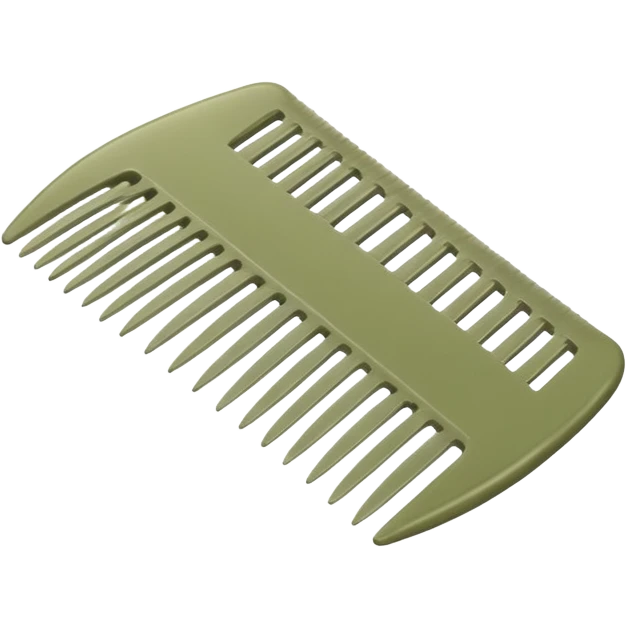 Pale olive comb emoji