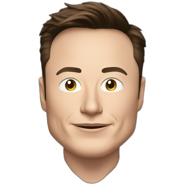 Elon Musk inside a Tesla emoji