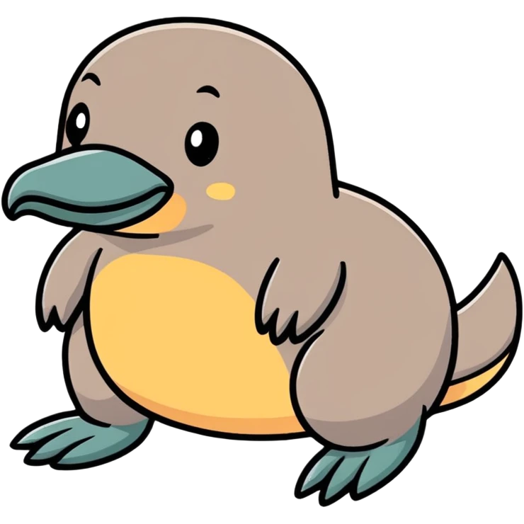 orange funny cute platypus emoji