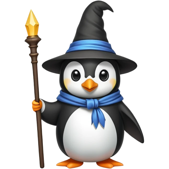 Penguin Wizard emoji