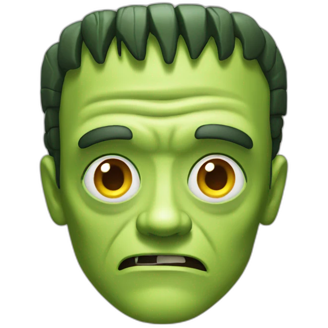 frankenstein with mango head emoji